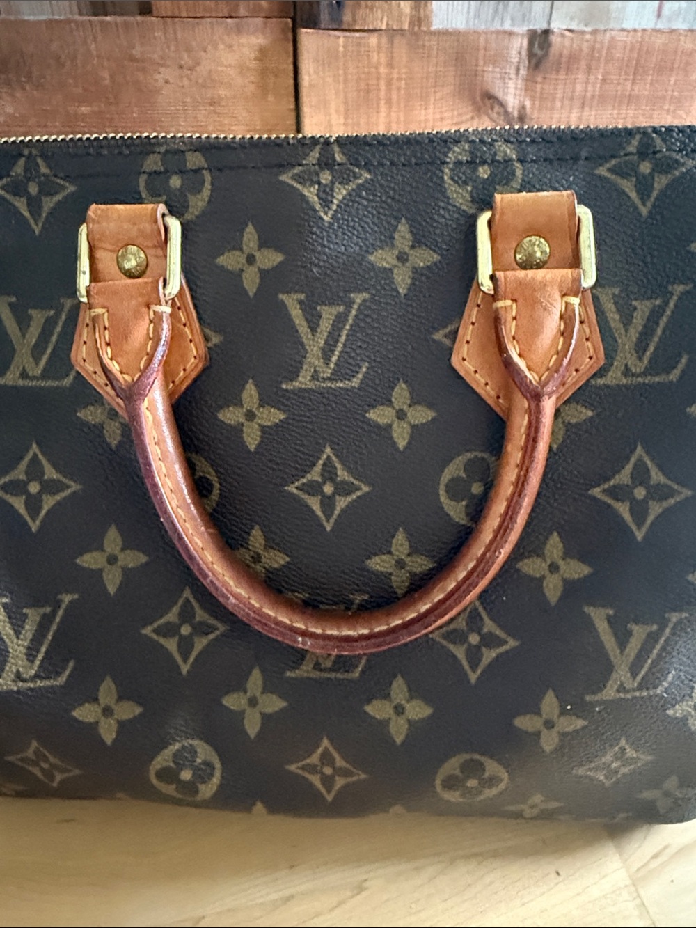 Louis Vuitton Monogram Canvas Satchel in Brown and Tan - Picture 4 of 11